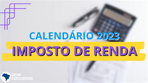 calendario restituição 2023